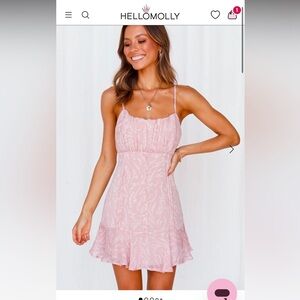 Hello Molly THROUGH THE WIND DRESS PINK